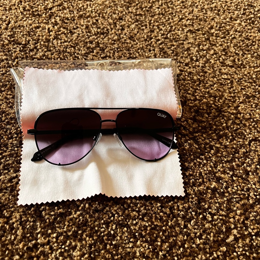 Quay Australia Black Sunglasses - High Key Micro NWOT